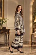 Stylish Women's Stitched Printed Shirt And Trouser Set - 2 Pcs